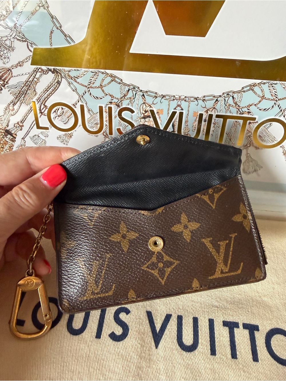 Louis Vuitton Monogram Canvas Recto Verso Card Holder Wallet - Picture 5 of 16